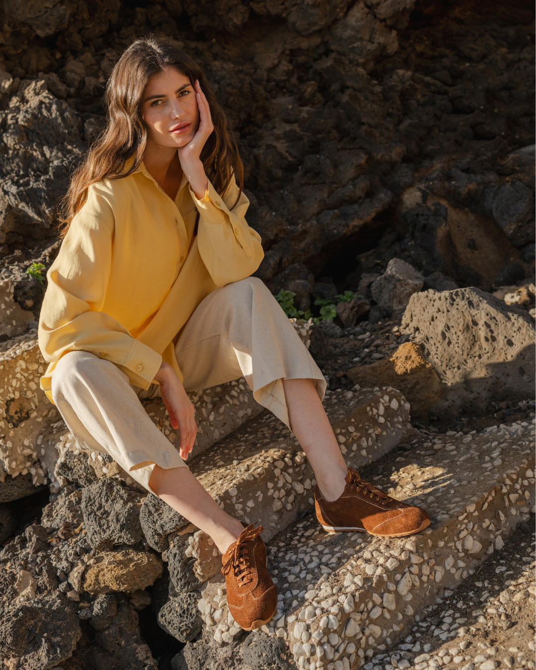 Penny sneaker suede brown
