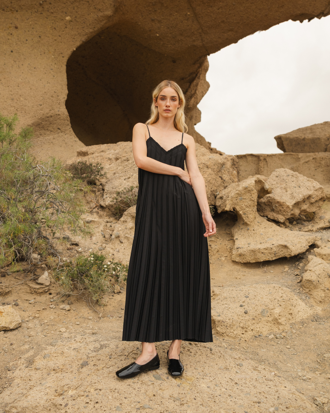 Ursula ballerina patent leather black