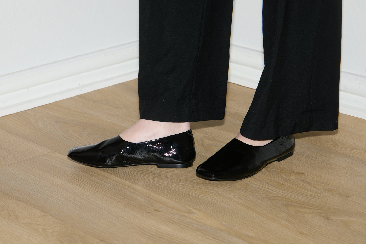 Ursula ballerina patent leather black