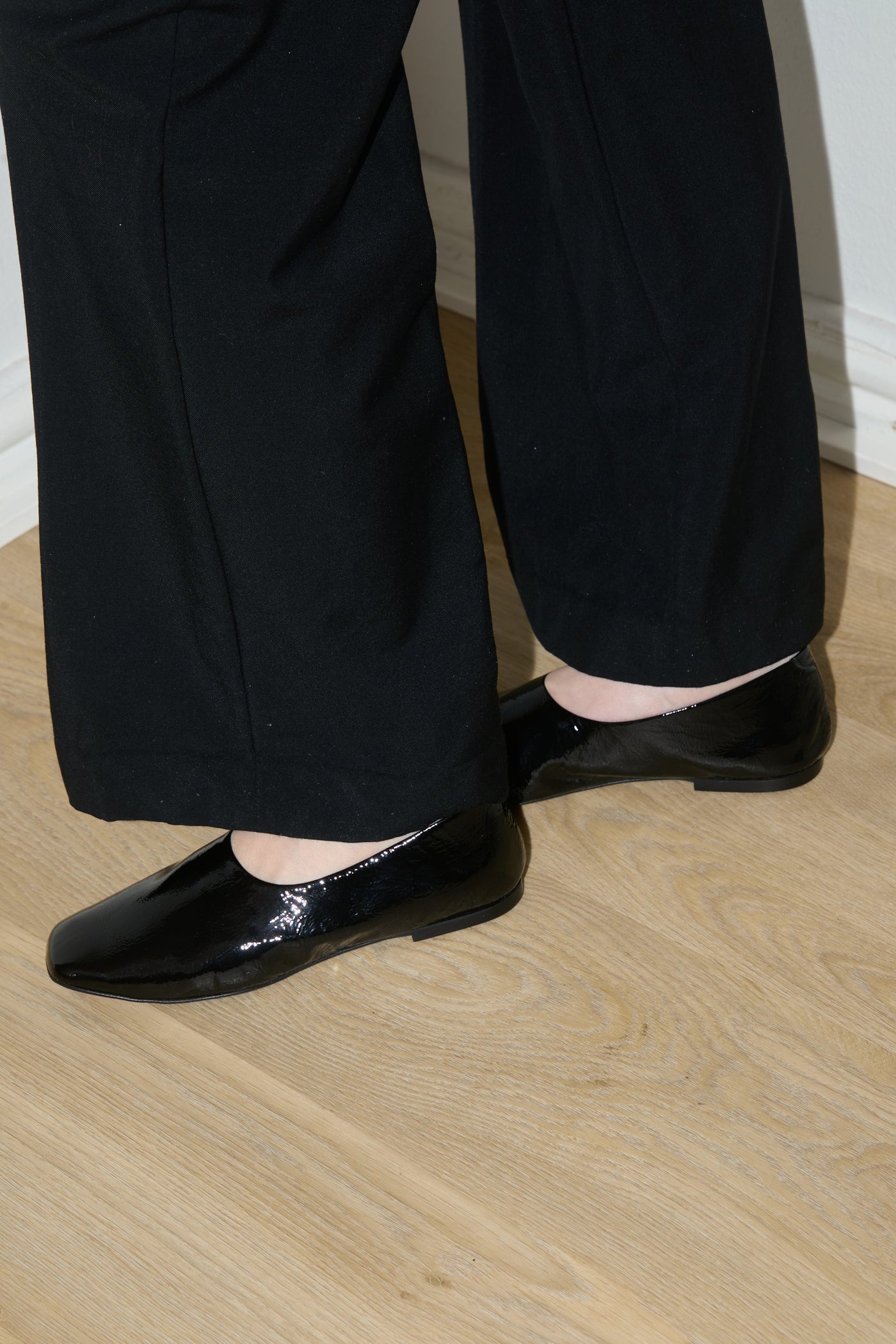Ursula ballerina patent leather black