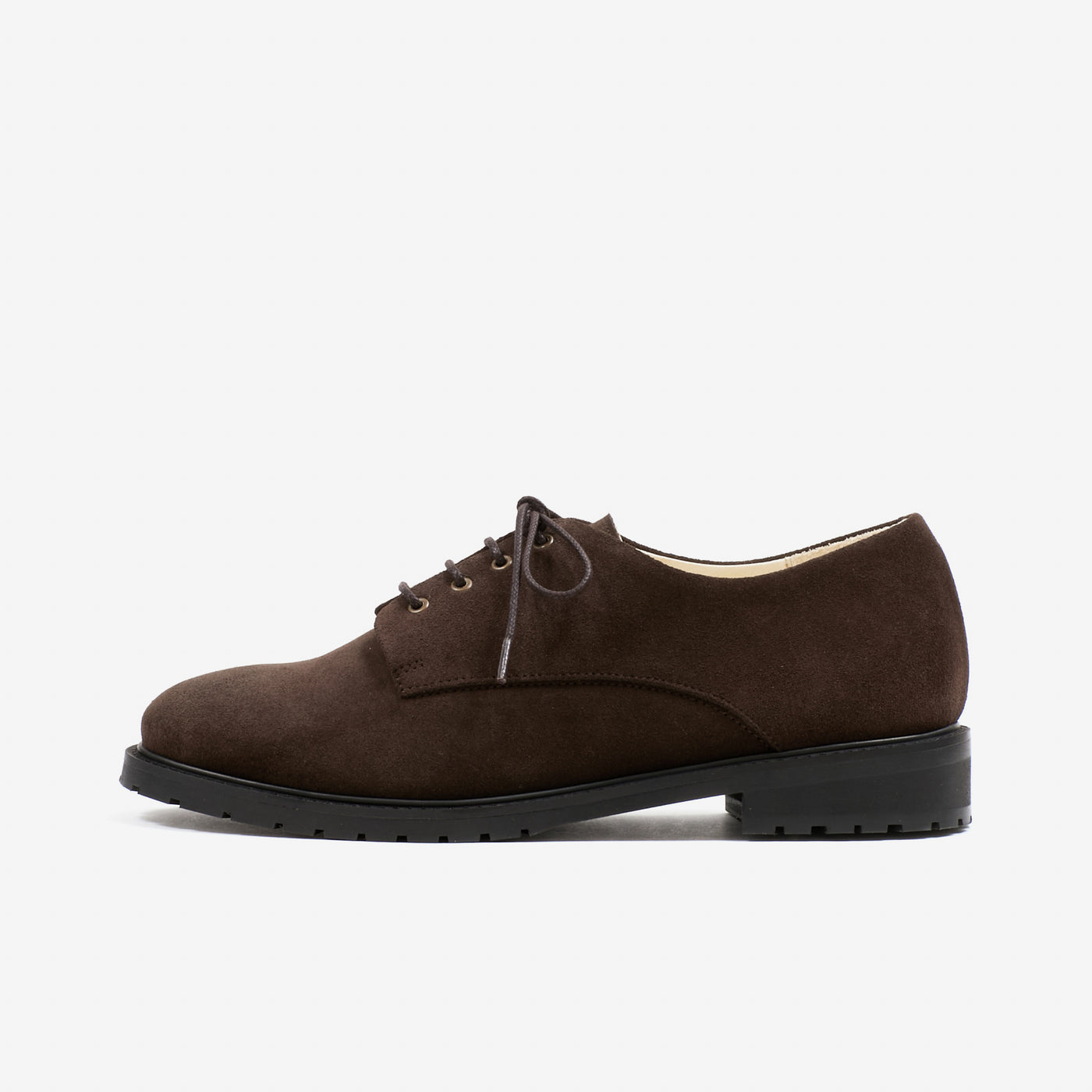 Ruby lace-up suede brown