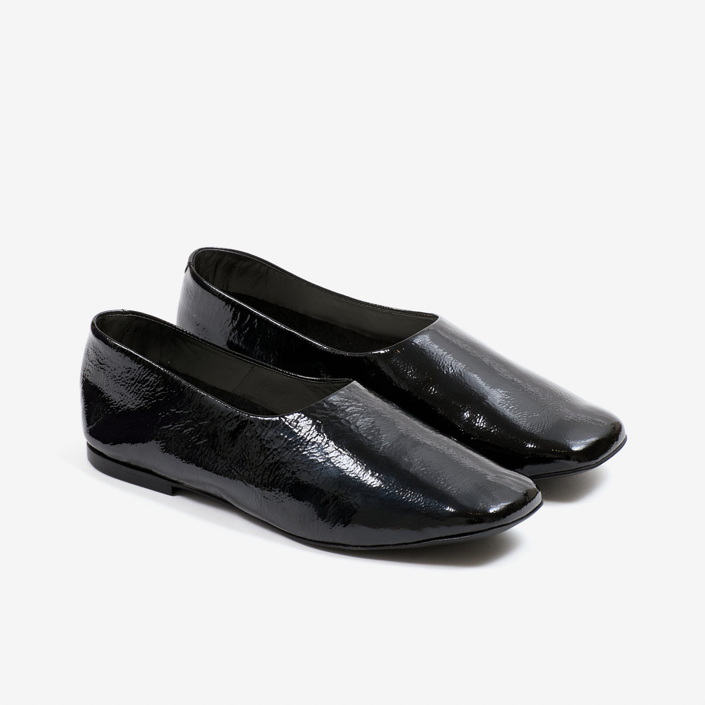 Ursula ballerina patent leather black